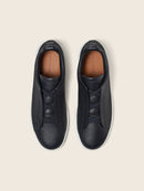Zegna Deerskin Triple Stitch Navy Blue
